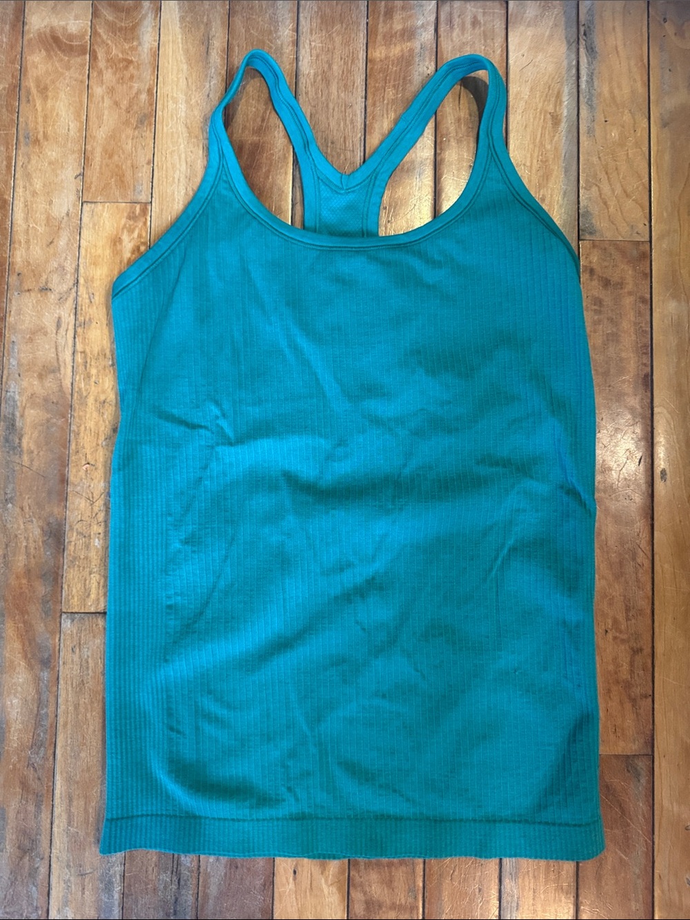 Lululemon Kelly Green Ribbed Racerback Tank Top - Women